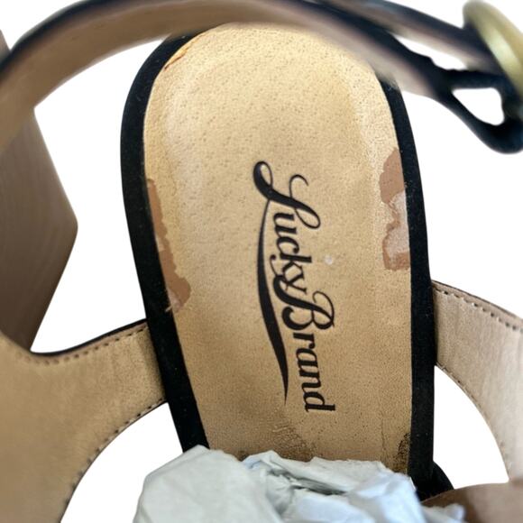 NWT Lucky Brand Women’s Open Toe Platform Wedge Espadrille Sandals - Picture 3 of 5